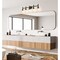 Z-Lite Sutton Vanity, 5-Light, 39.5 In.W x 7 In.L x 10.25 In.H, Matte Black/Clear 7502-5V-MB - alternate 5